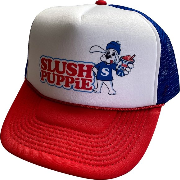 Vintage Slush Puppie Trucker Hat Mesh Hat adjustable Snap Back Cap Blue - Picture 1 of 3
